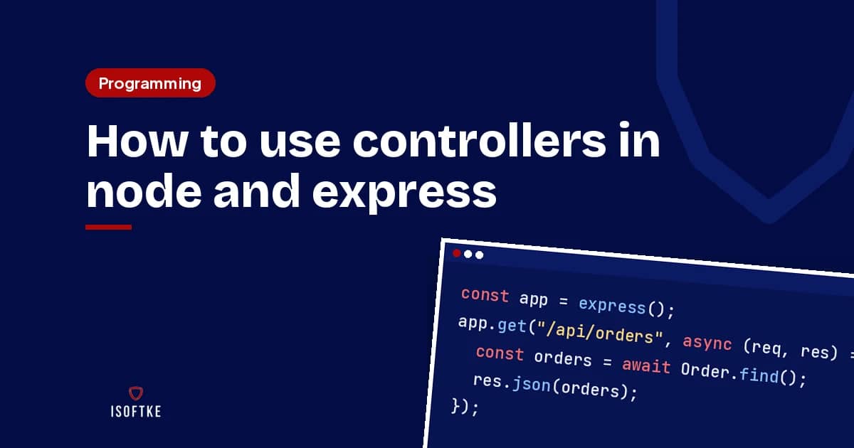 How to use controllers in node and express