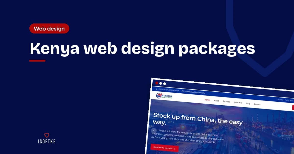 Kenya web design packages