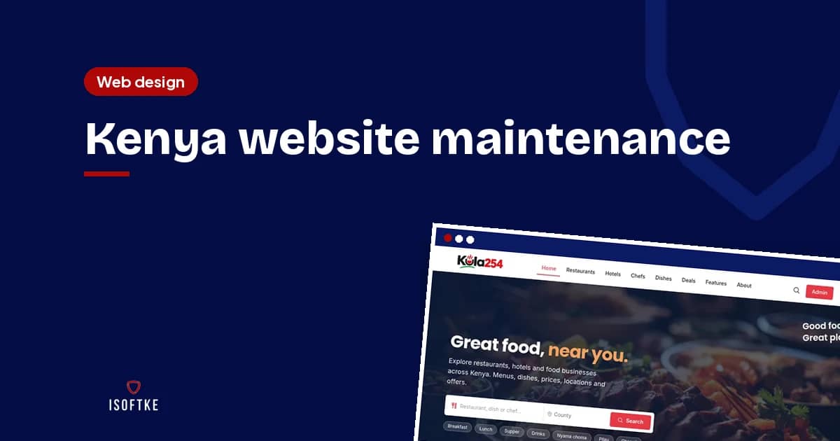 Kenya website maintenance