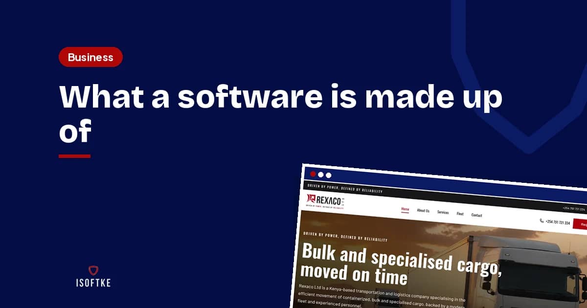What a software is made up of