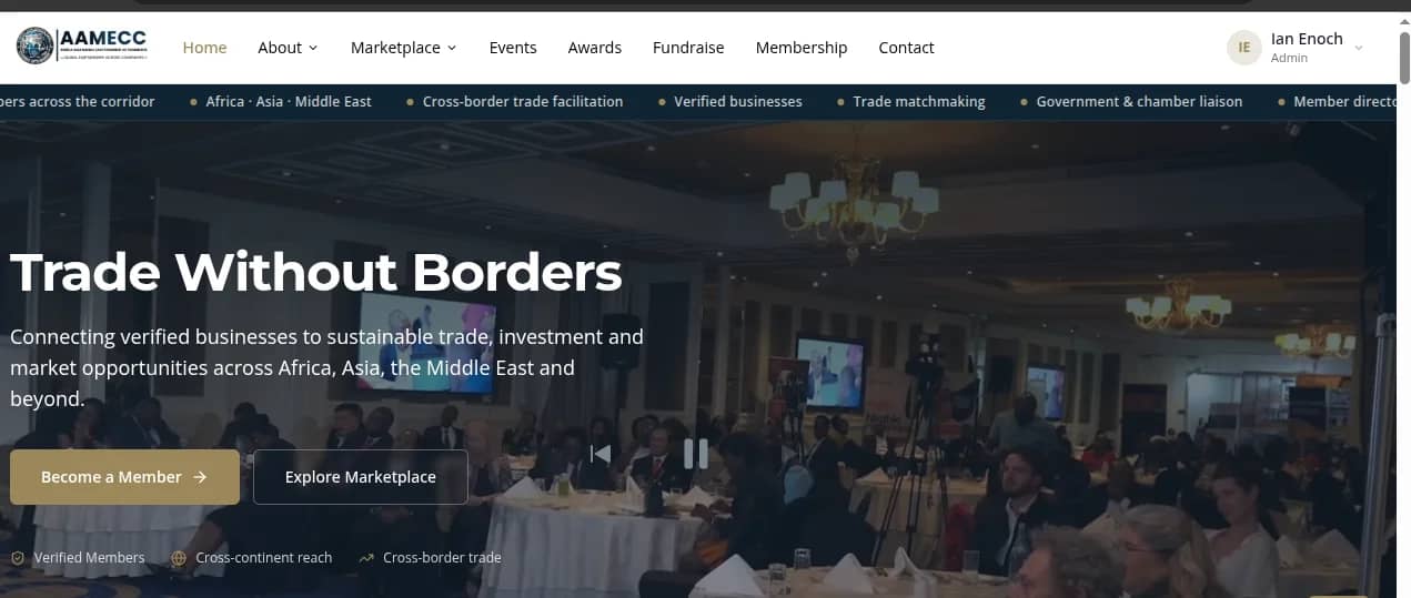 AAMECC website built by Isoftke