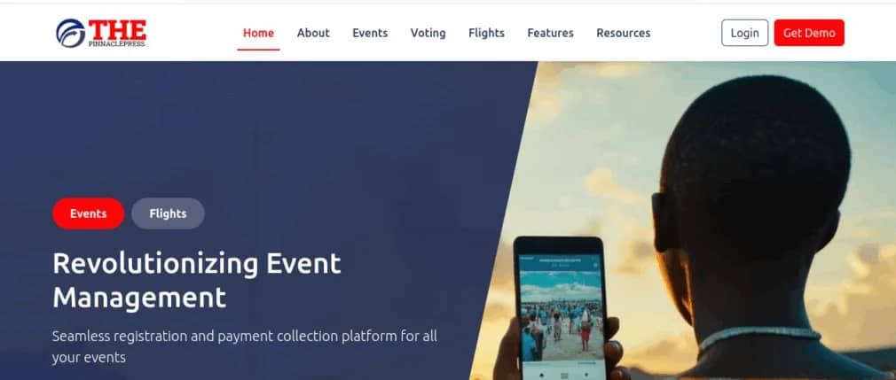 The Pinnacle Press event management platform built by Isoftke