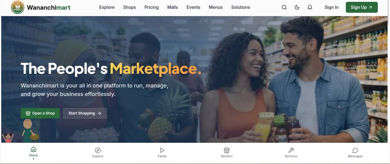 Wananchimart online marketplace built by Isoftke